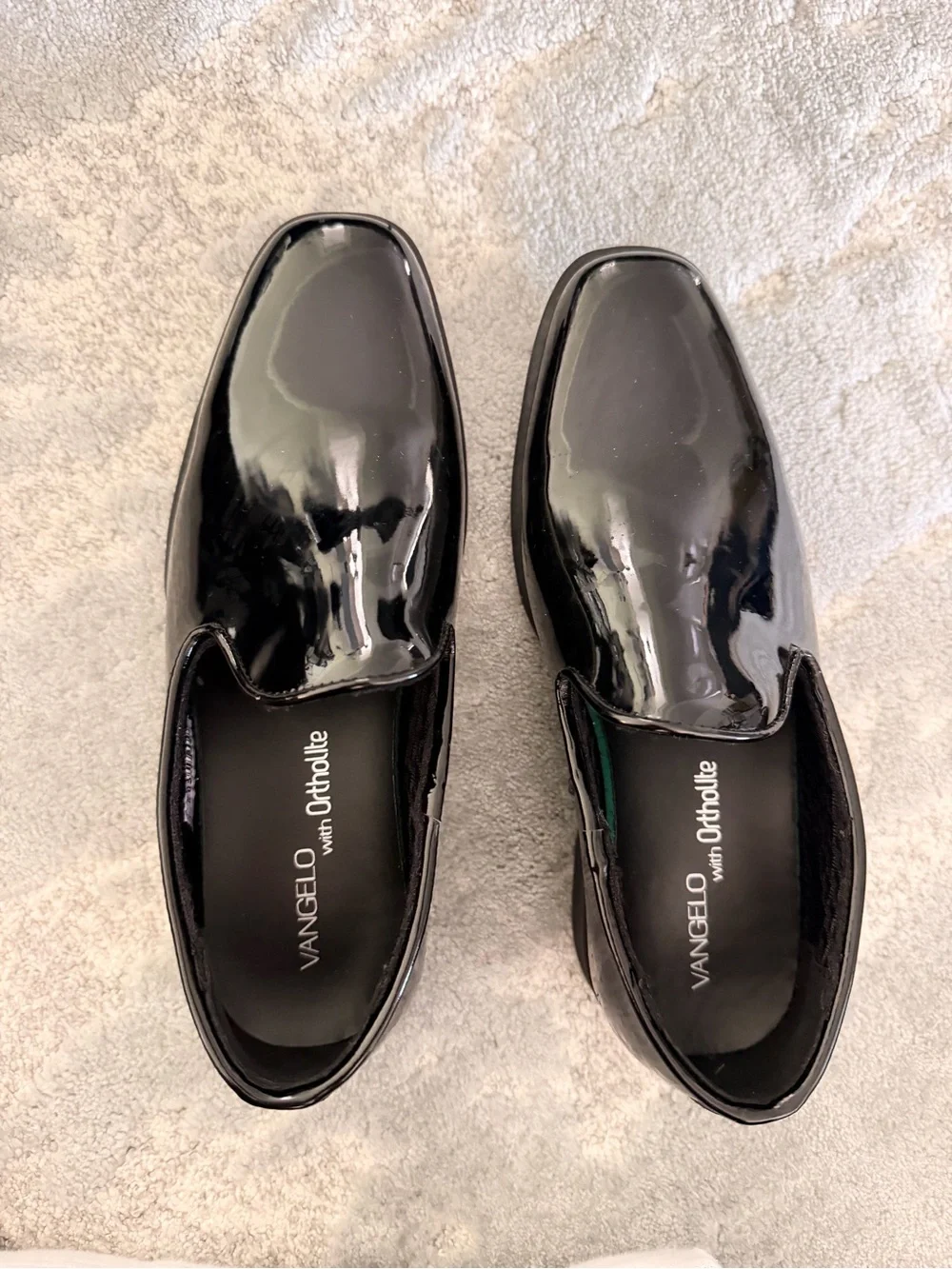 Vangelo Black Patent Slip-On Dress Shoes